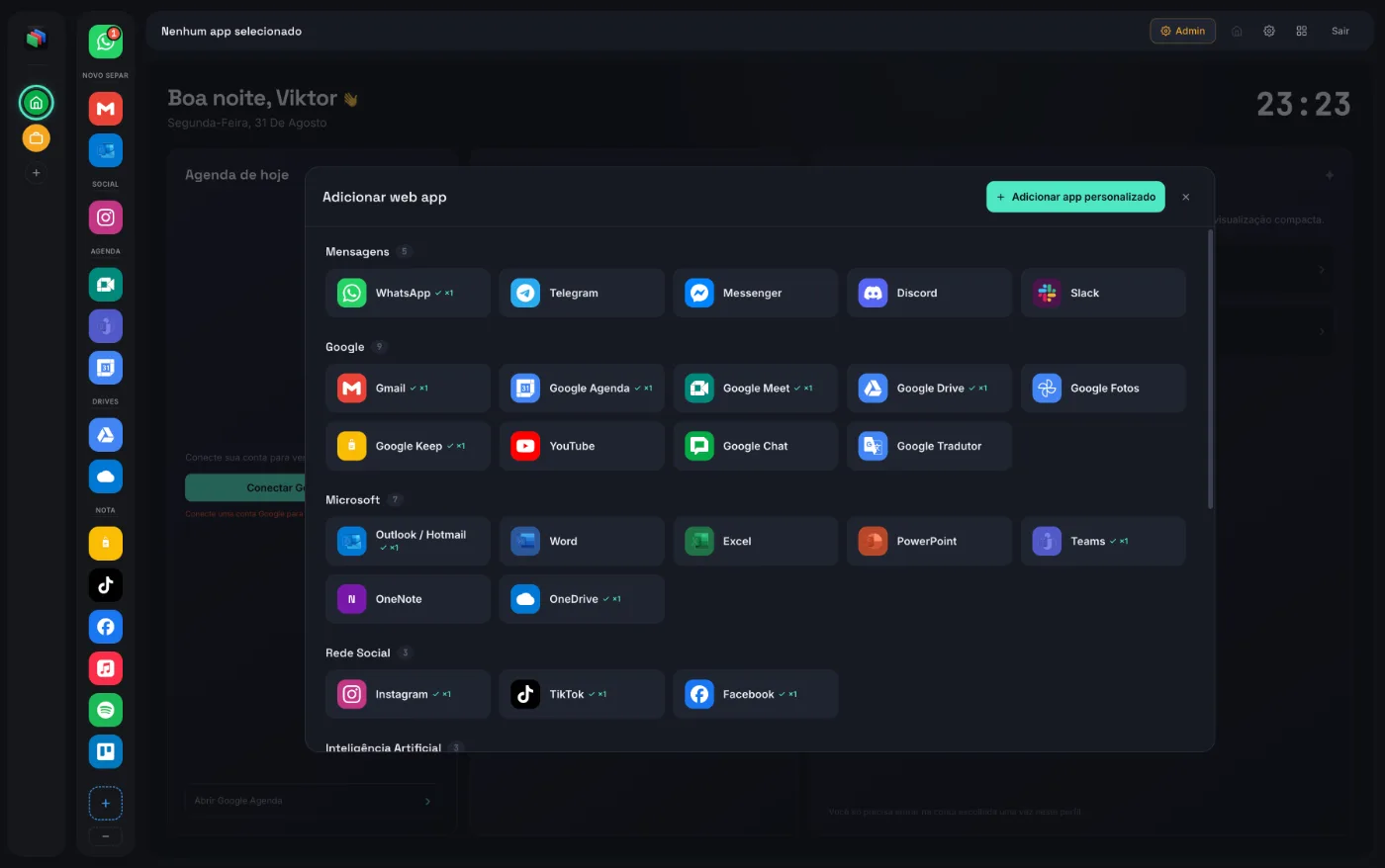 Catálogo de web apps